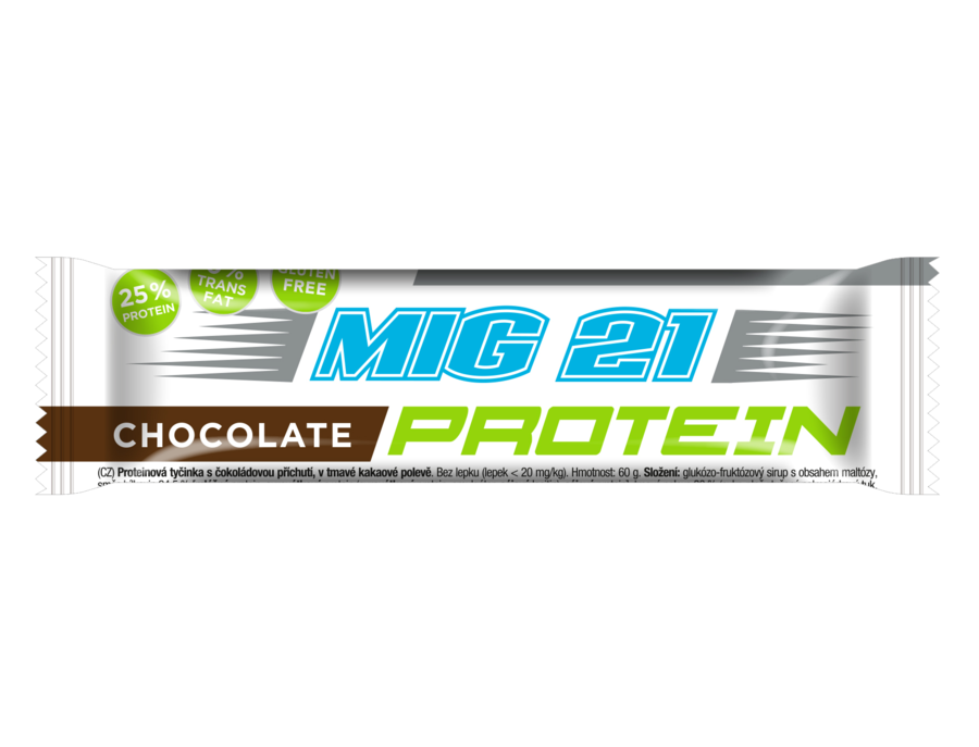 MIG 21 Proteinová tyčinka - čokoláda 60g